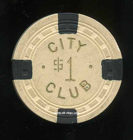 $1 City Club Carlin NV 1948