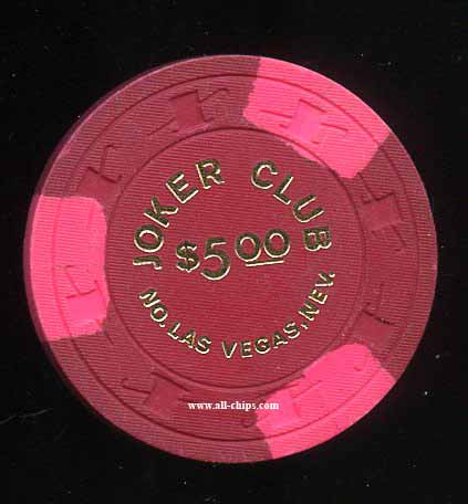 $5 Joker Club 1st issue 1973 Las Vegas AU Rare!