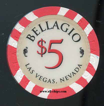 $5 Bellagio 1st issue 1998