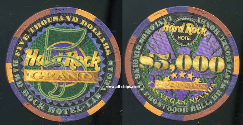 $5,000 1st issue? 1998 Rare Landlord Ringing My Door Bell Hard Rock Table Chip