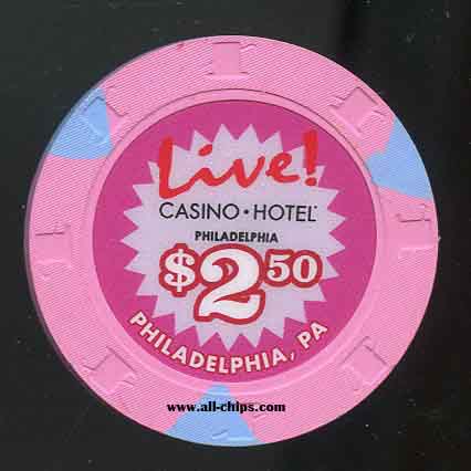 $2.50 Live Casino Philadelphia, PA.