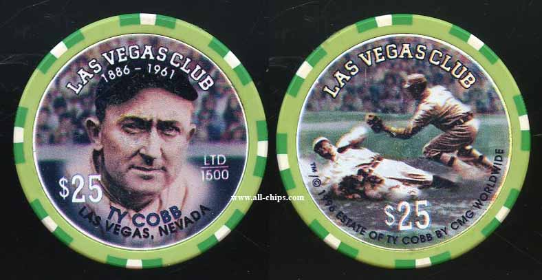 $25 Las Vegas Club Ty Cobb