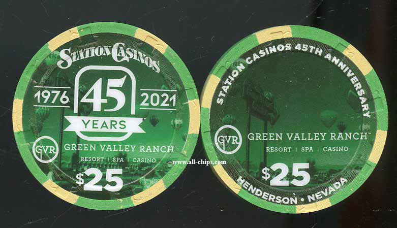 $25 Green Valley Ranch Stations Casino's 45th Anniversary
