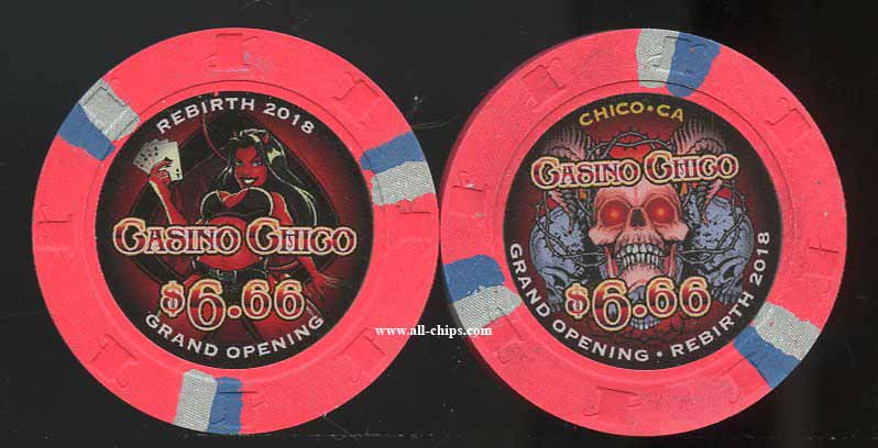 $6.66 Casino Chico Grand Opening Rebirth 2018 CA.