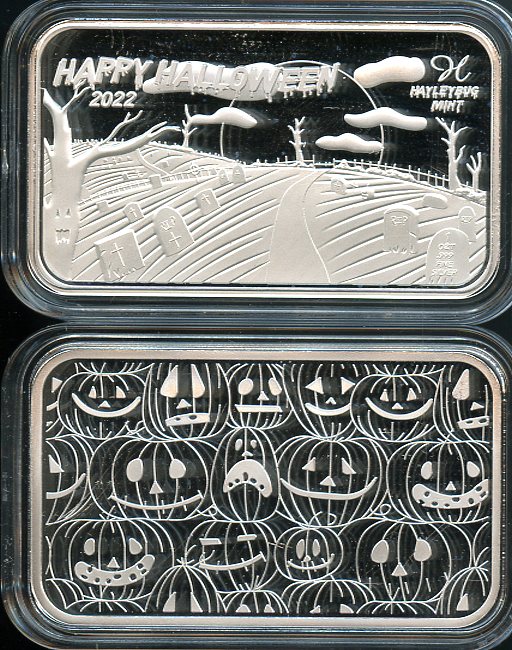 1 OZ. Hayleybug Happy Halloween 2022 LTD 100 .999 fine Silver