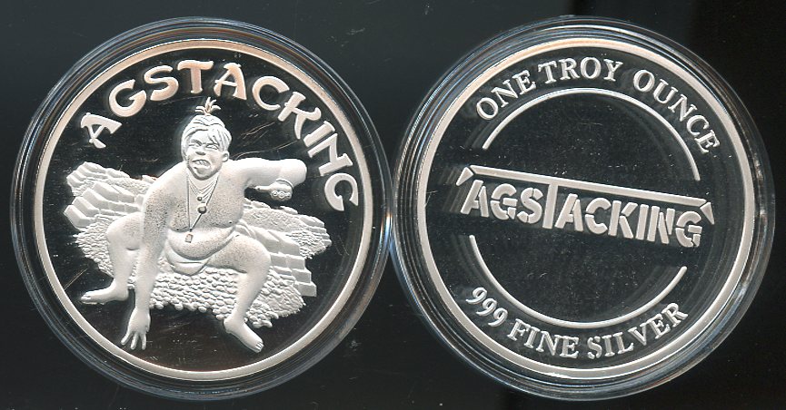 AG Stacking Sumo Round .999 Fine Silver