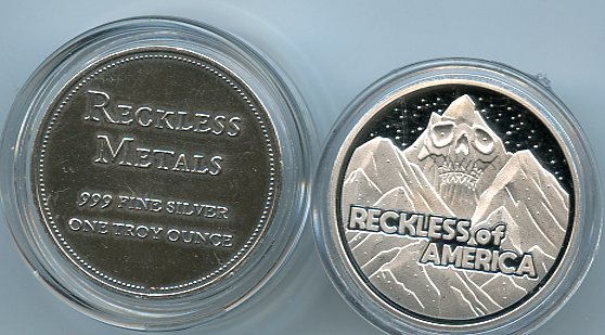 Reckless Metals of America Rolo SET incl. .25 troy oz & 1 troy oz.