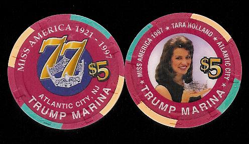 MAR-5b  $5 1997 Trump Marina Miss America Tara Holland 