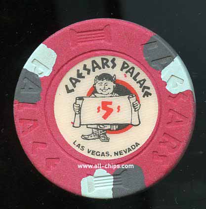 $5 Caesars Palace 7th issue 1980's