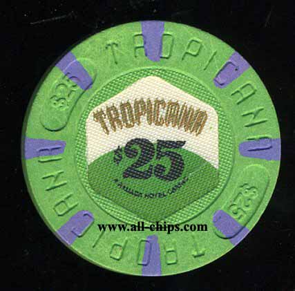 TRO-25 $25 Tropicana 1st issue Closed Letters