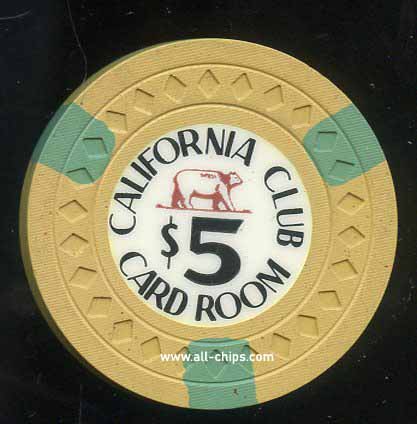 $1 California Club Card Room 1957