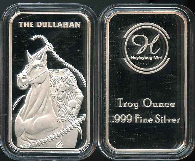 1 OZ. Hayleybug Fantasy & Myth Series #9/12 The Dullahan .999 Fine Silver