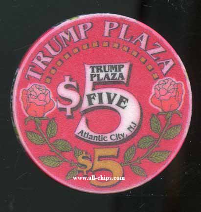 TPP-5 CC $5 Trump Plaza  Obsolete Chipco chip
