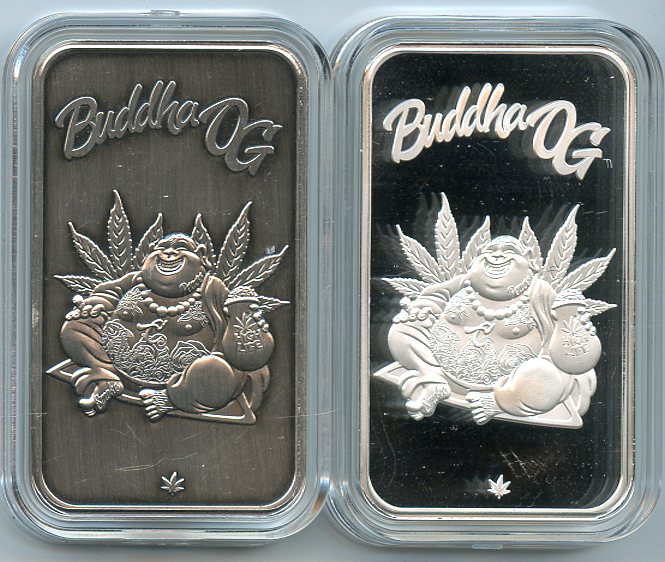 Castronomics High Life Series Buddha OG 2 Bar Set 2- 1-oz. Fine Silver