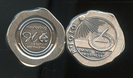 1/2 OZ Hayleybug Fugio .999 Fine silver Round