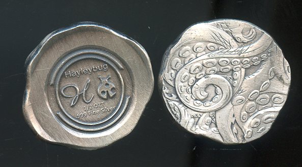 1/2 OZ Hayleybug Tentacles .999 Fine silver Round