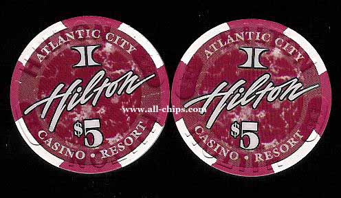 HAC-5 $5 Atlantic City Hilton Obsolete 