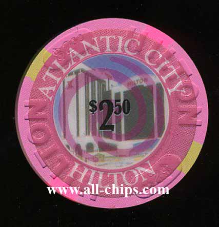 HIL-2.5a $2.50 New Atlantic City Hilton (Resorts Owned)