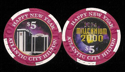 HAC-5e $5 Hilton Millenniun 2000 
