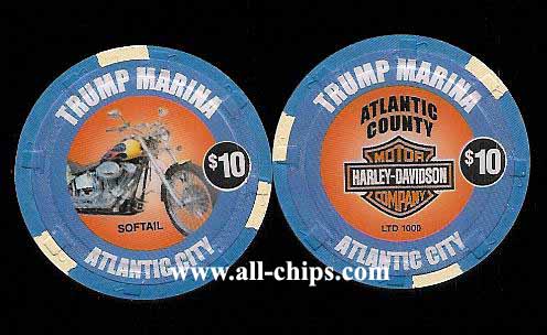 MAR-10q $10 Harley Davidson Softail