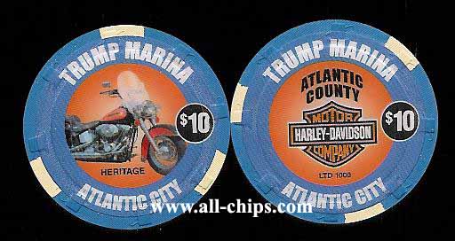 MAR-10r $10 Harley Davidson Heritage