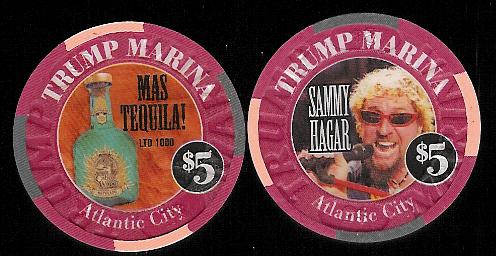 MAR-5x $5 Trump Marina Sammy Hagar Trump Marina 