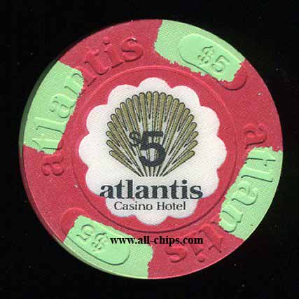 ATL-5 $5.00 Atlantis Hotel and Casino 