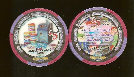 $5 Tropicana CC & GTCC 9th Convention May 31 - June 2nd 2001 