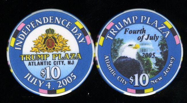 TPP-10e CC Trump Plaza 4th of July 2005 LTD 250