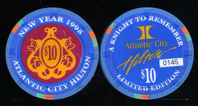 HAC-10  $10 Hilton new Year 1998 # 1929