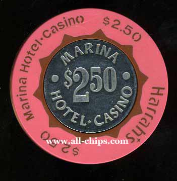 HAR-2.5 $2.50 Harrahs Marina Obsolete