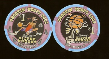 $1 mahoneys Silver Nugget Shootin Hoops Play offs 2002 LTD 1500