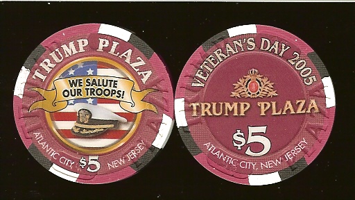 TPP-5am $5 Trump Plaza Veterans Day We supprot our Troops Hat