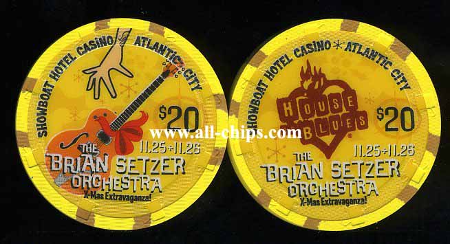 SHO-20b $20 Showboat The Brian Setzer Orchestra @ The House of Blues LTD 200