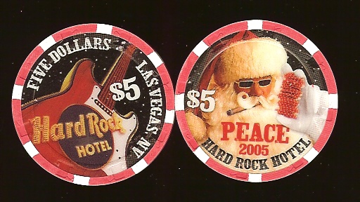 $5 Christmas 2005 Hard Rock (3000)