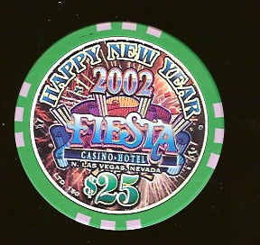 $25 Fiesta happy New Year 2002