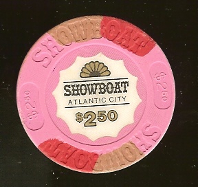 SHO-2.5 $2.50 Showboat Obsolete Chip