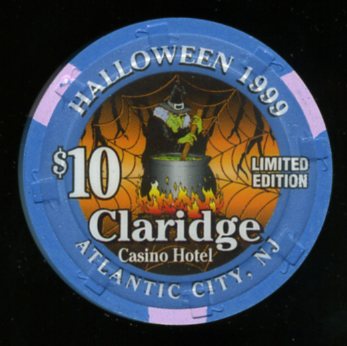 CLA-10c $10 Claridge Halloween 1999 Witch