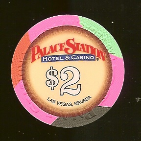 $2 Palace Station Poker Chip