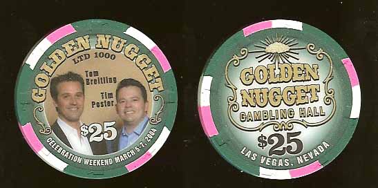 $25 Golden Nugget Las Vegas Tom Breitling & Tim Poster New owners