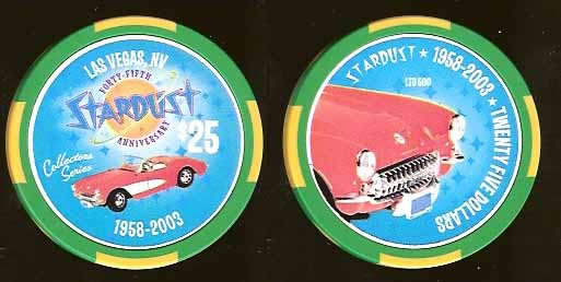 $25 Stardust 45th Anniversary Corvette