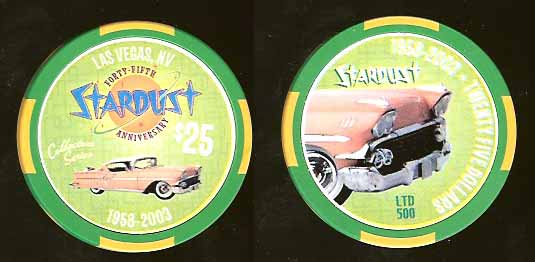 $25 Stardust 45th Anniversary Chevy