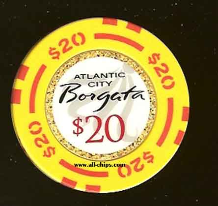 BOR-20 $20 Borgata 1st issue Poker Room