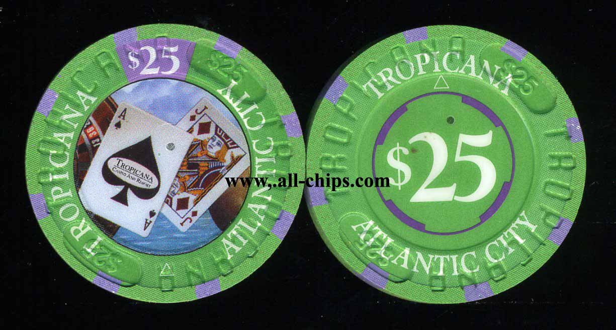 TRO-25b $25 Tropicana 3rd issue Rare UNC Light Purple variety