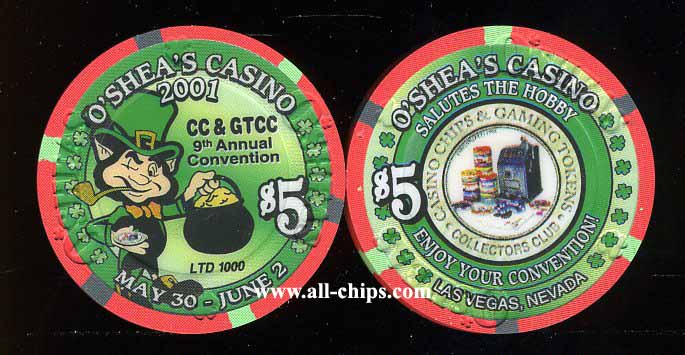$5 OSheas CC & GTCC 9th Annual Convention 2001