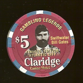 CLA-5q $5 Claridge Gaming legends Swiftwater Bill Gates