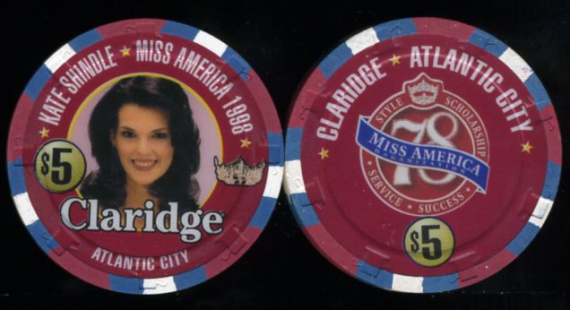 CLA-5l $5 Claridge Miss America 1998 Kate Shindle 