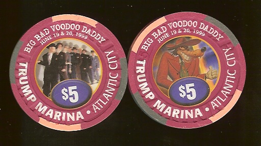 MAR-5c $5 Trump Marina Big Bad Voo Doo Daddy June 1999