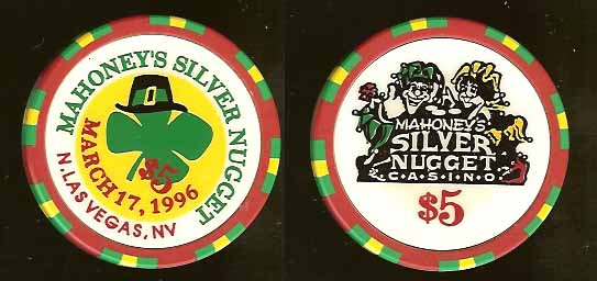 $5 Mahoneys Silver Nugget St Patricks Day 1996