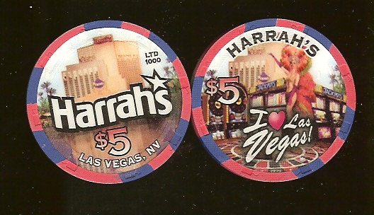 $5 Harrahs I Love Vegas 